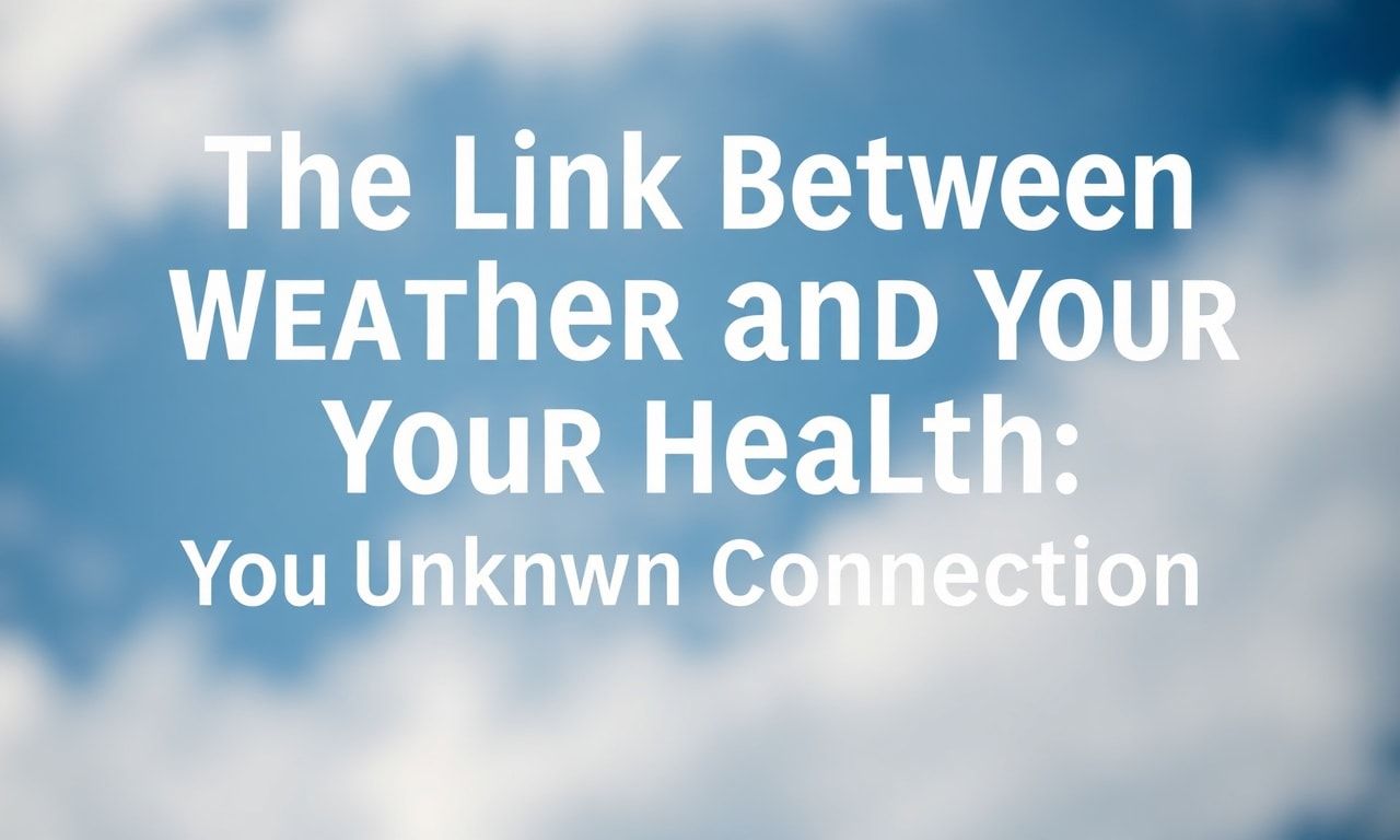 Hava Durumu ve Sağlığınız Arasındaki Bağ: Bilinmeyen Bağlantı