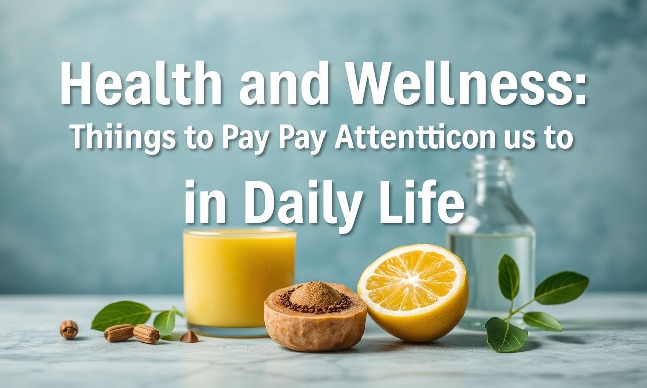 Sağlık ve Wellness: Günlük Yaşamda Dikkat Edilmesi Gerekenler